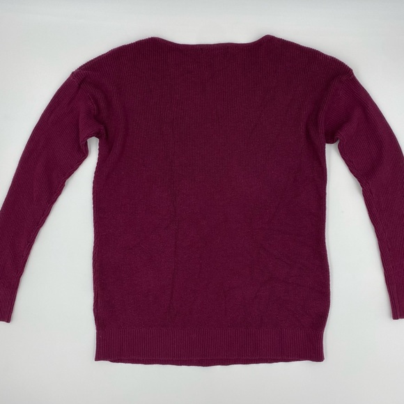Banana Republic Factory Burgundy Sweater - Picture 2 of 4